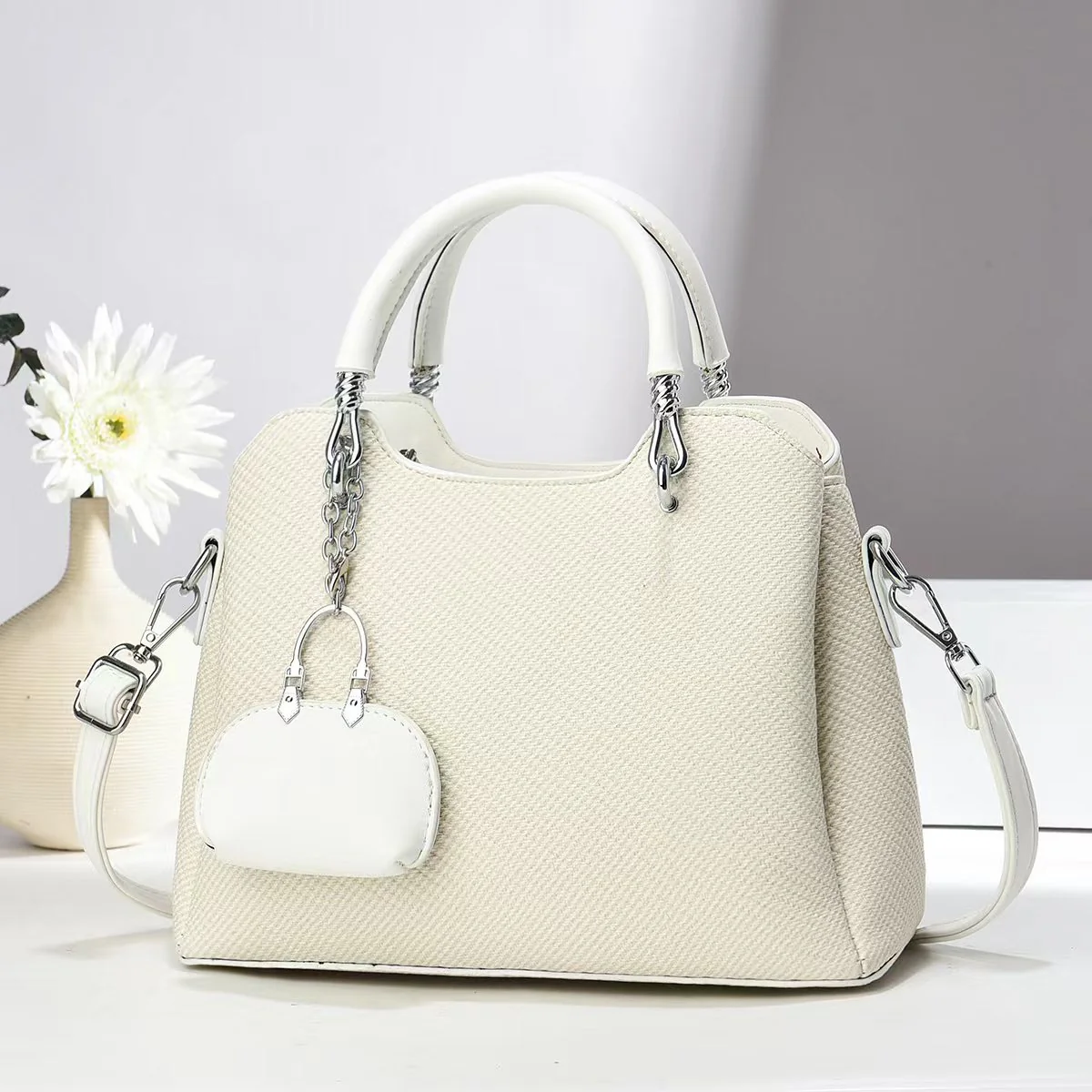 Handbag with KeyChain– Stylish Shoulder & Crossbody Bag for Women 9903-8