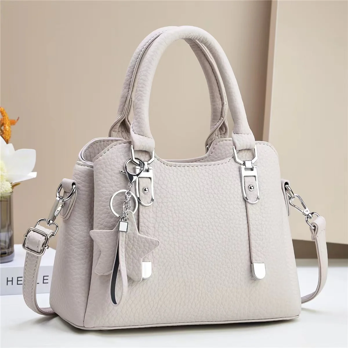 Handbag with KeyChain– Stylish Shoulder & Crossbody Bag for Women 9905-3