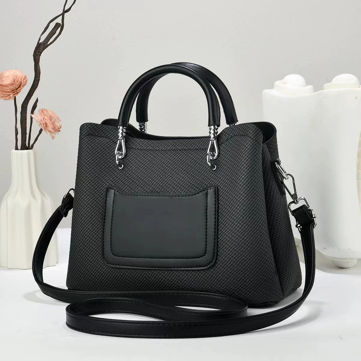 Handbag with KeyChain– Stylish Shoulder & Crossbody Bag for Women 9913-12 - Image 2