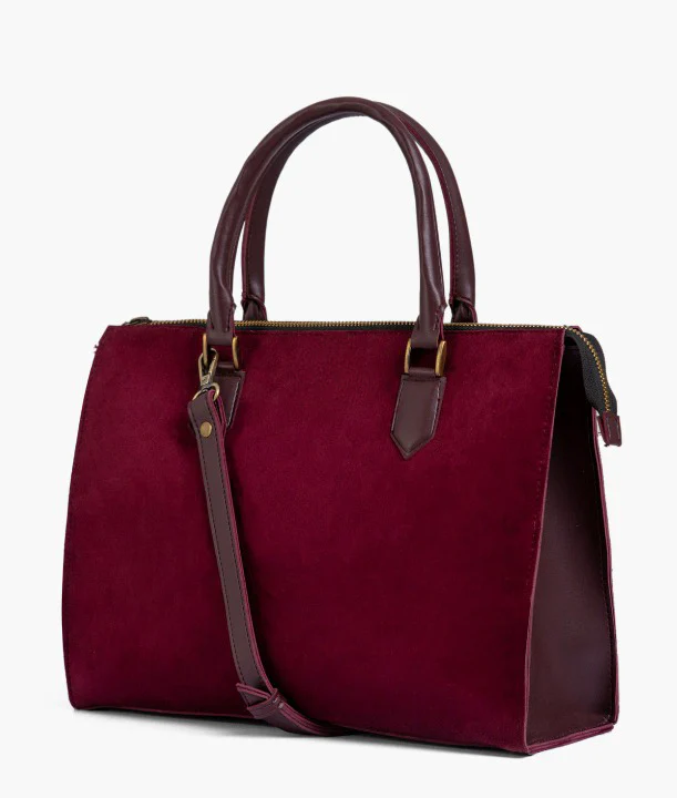 Maroon Velvet Handbag For Women 599 - Image 6