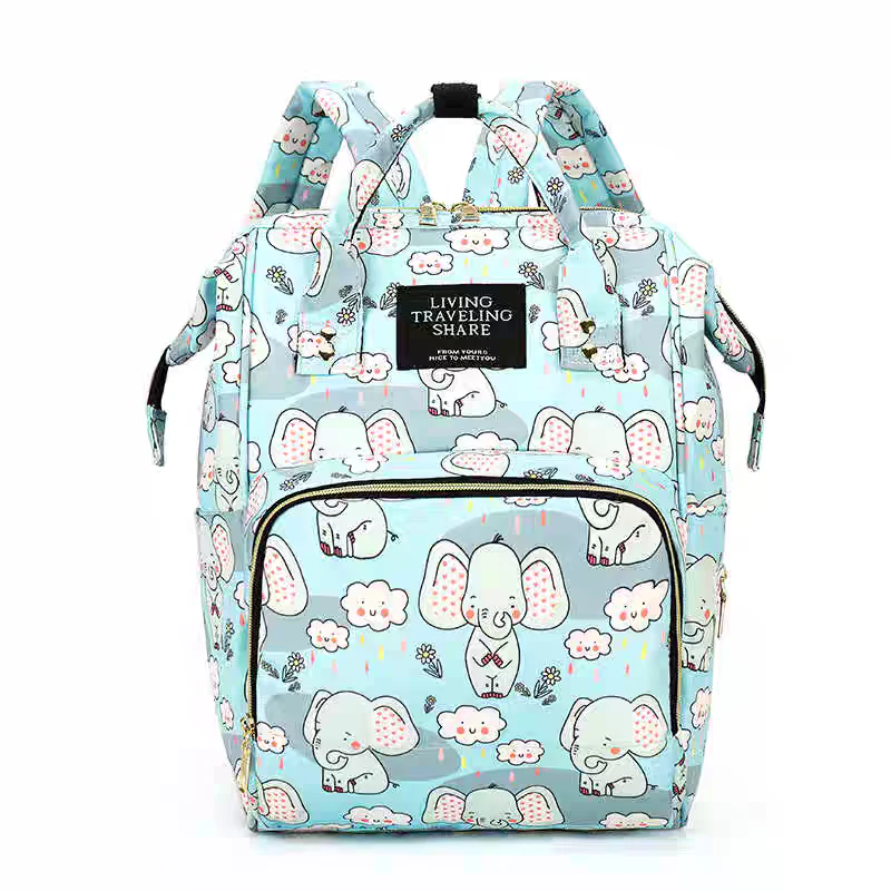 Harry Baby Diaper Bag – Cute Elephant Print | Multi-Compartment Baby Backpack HD003 - Image 7