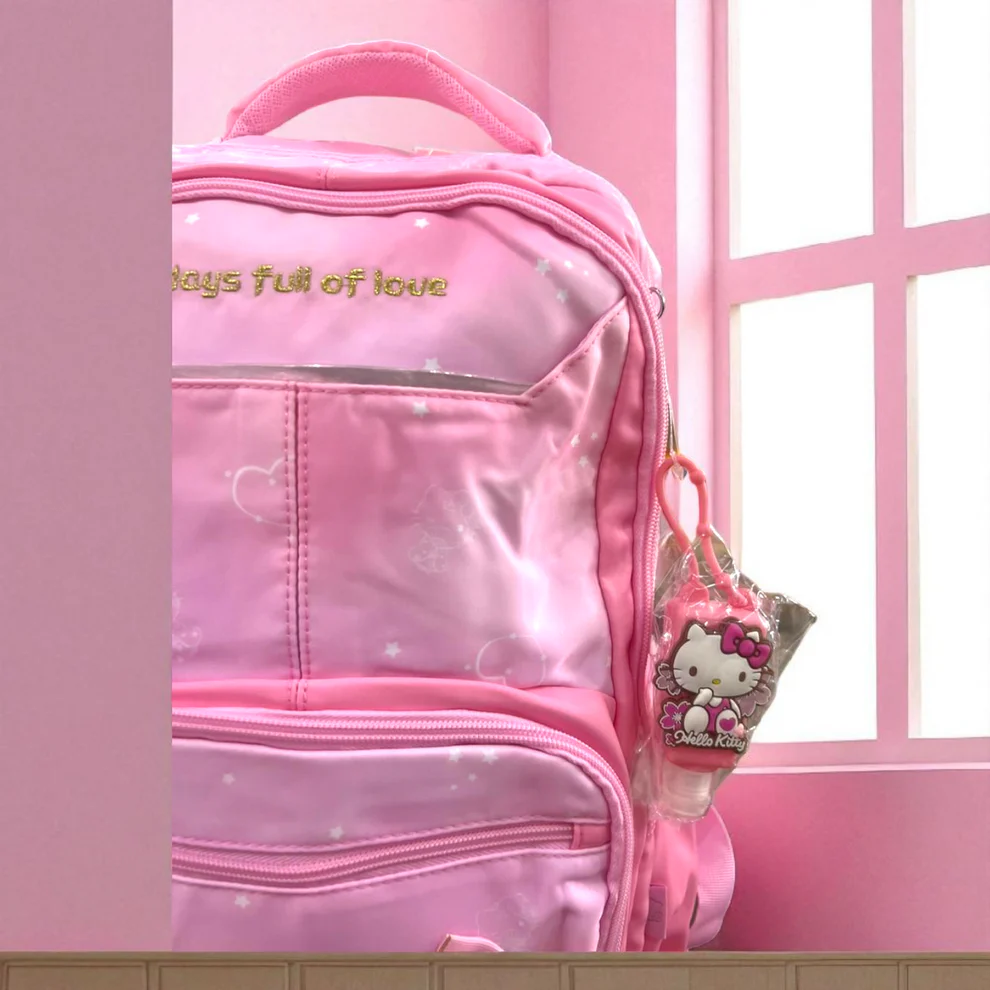 Hello Kitty Pink Backpack for Girls – Cute School Bag | Days Full of Love Edition | HD0008 ( Best For Playgroup to 3rd Class) - Image 2