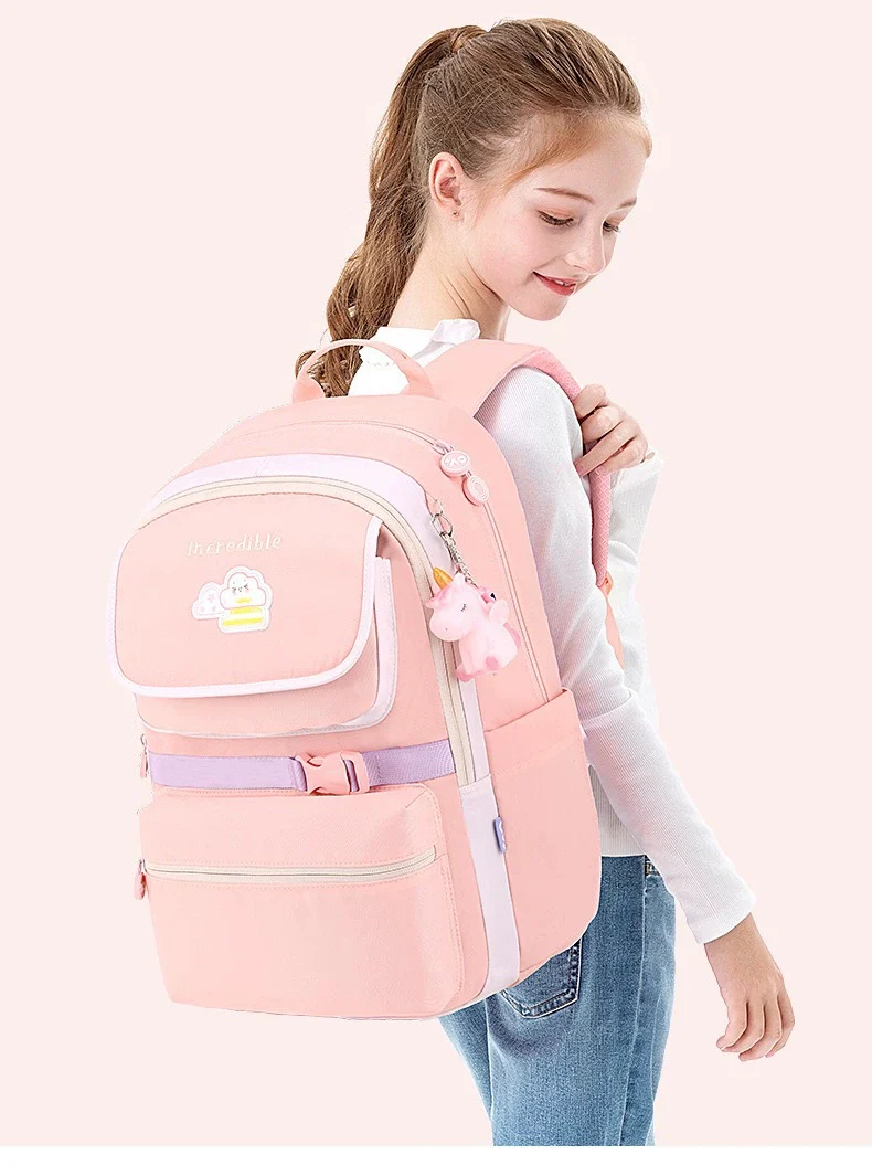 Incredible Kids School Backpack | Stylish & Spacious for Girls & Boys HD0026 ( Best For Playgroup to 3rd Class) - Image 4
