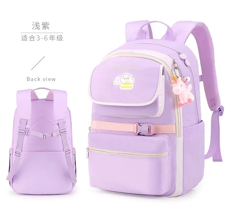 Incredible Kids School Backpack | Stylish & Spacious for Girls & Boys HD0026 ( Best For Playgroup to 3rd Class) - Image 2