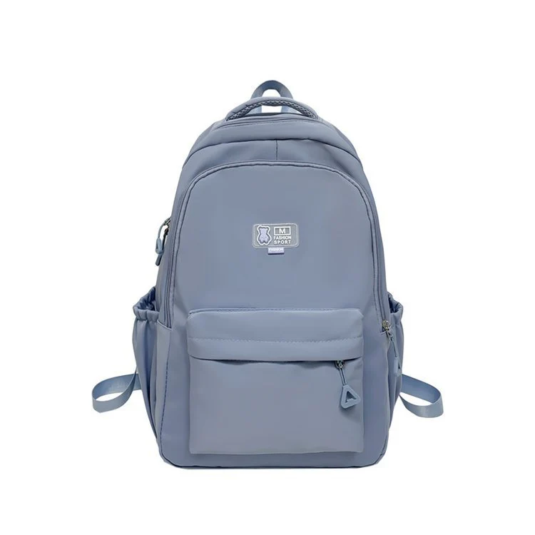 Blue Student Schoolbag Junior High School Boys and Girls Backpack 1688-11