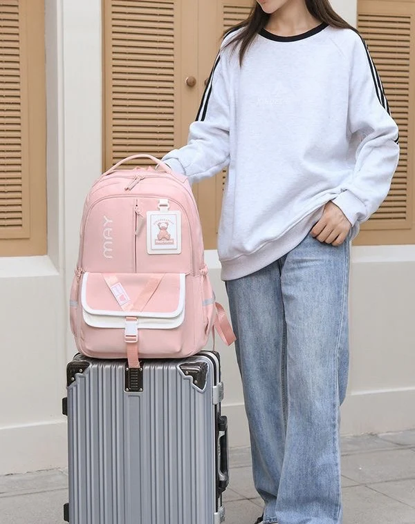 Durable Trolly Korean Vibe Unisex Backpack MS21 - Image 2