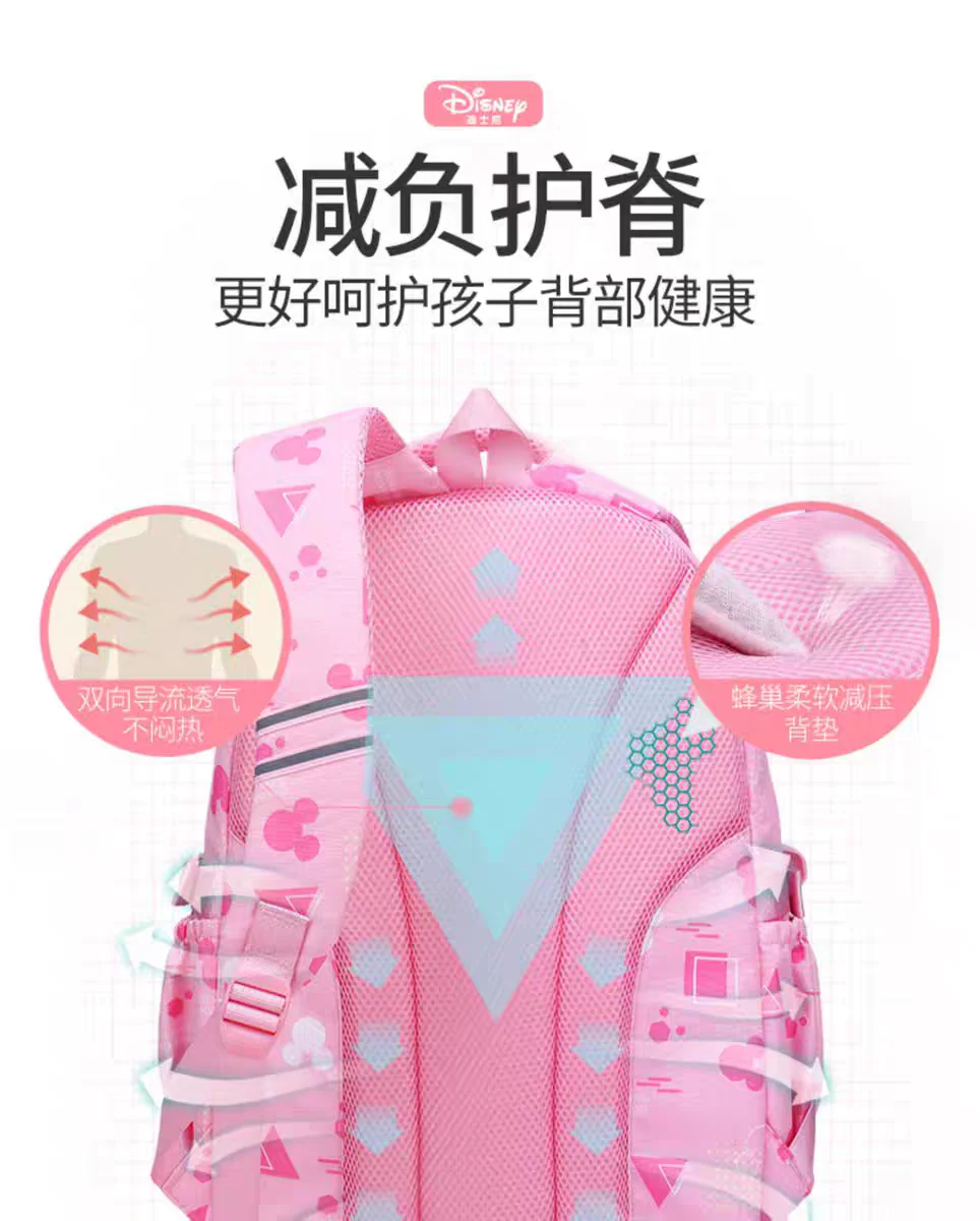 Kids' Blue Cartoon Backpack for Girls - Spacious School & Daypack HD11796 ( Best For Playgroup to 3rd Class) - Image 10