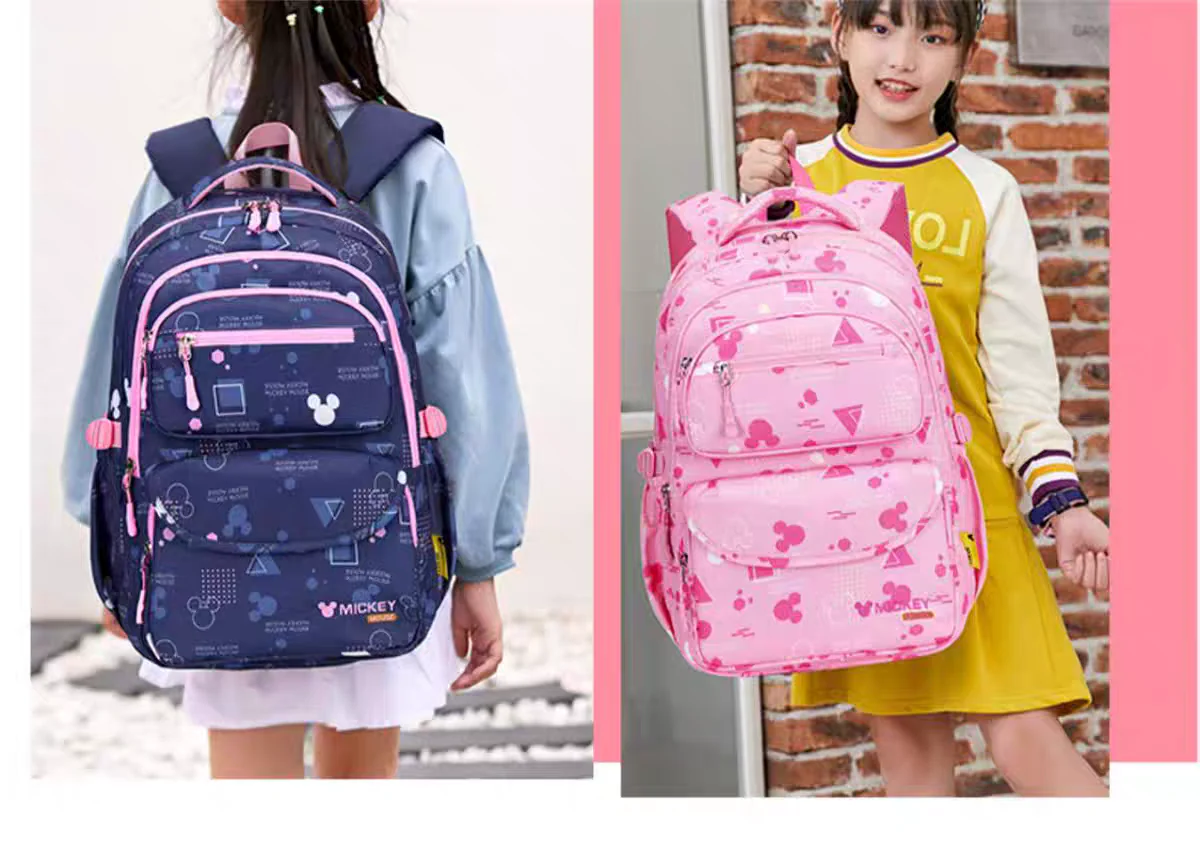 Kids' Blue Cartoon Backpack for Girls - Spacious School & Daypack HD11796 ( Best For Playgroup to 3rd Class) - Image 2