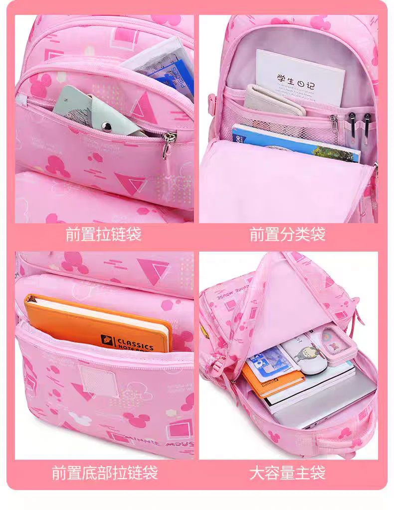 Kids' Blue Cartoon Backpack for Girls - Spacious School & Daypack HD11796 ( Best For Playgroup to 3rd Class) - Image 6