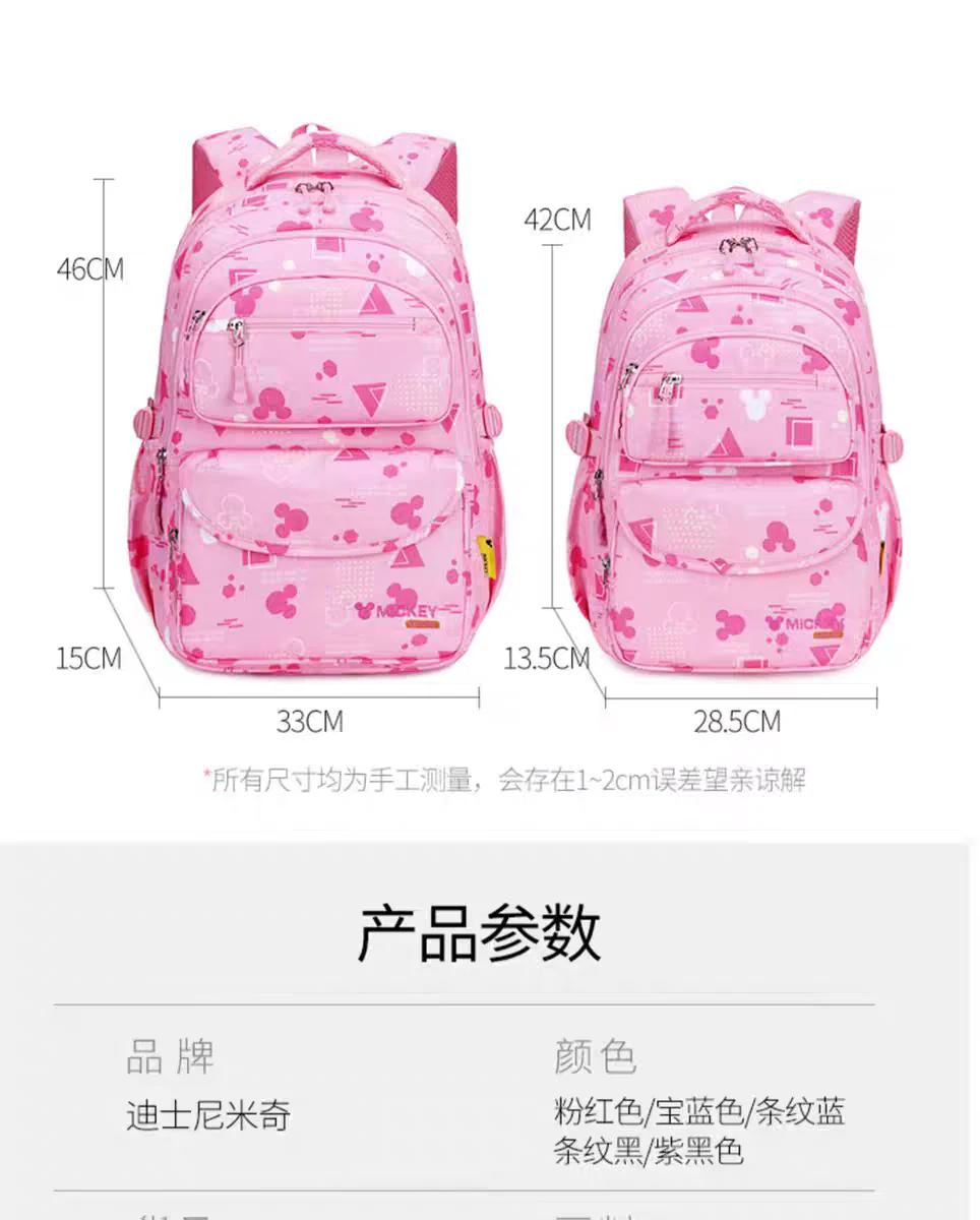 Kids' Blue Cartoon Backpack for Girls - Spacious School & Daypack HD11796 ( Best For Playgroup to 3rd Class) - Image 7