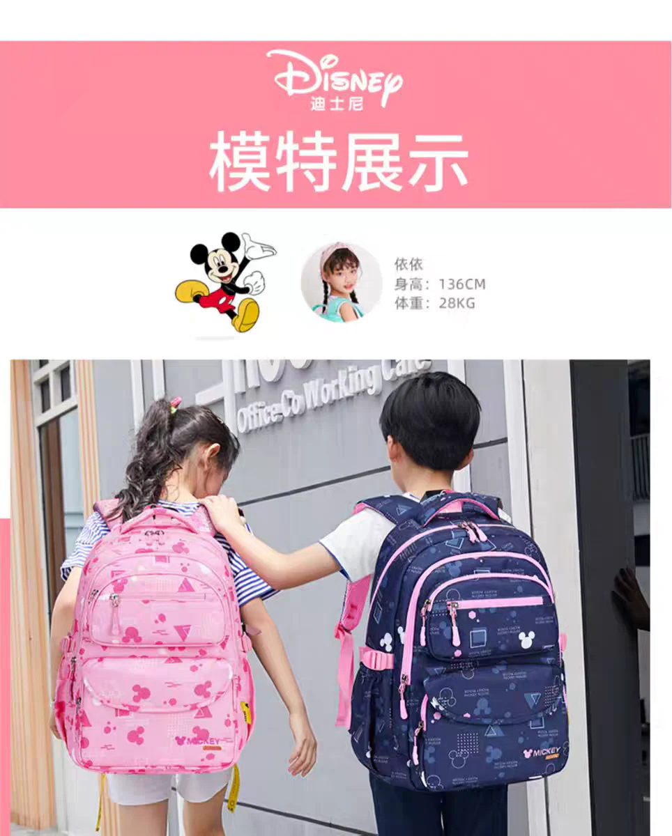 Kids' Blue Cartoon Backpack for Girls - Spacious School & Daypack HD11796 ( Best For Playgroup to 3rd Class) - Image 8