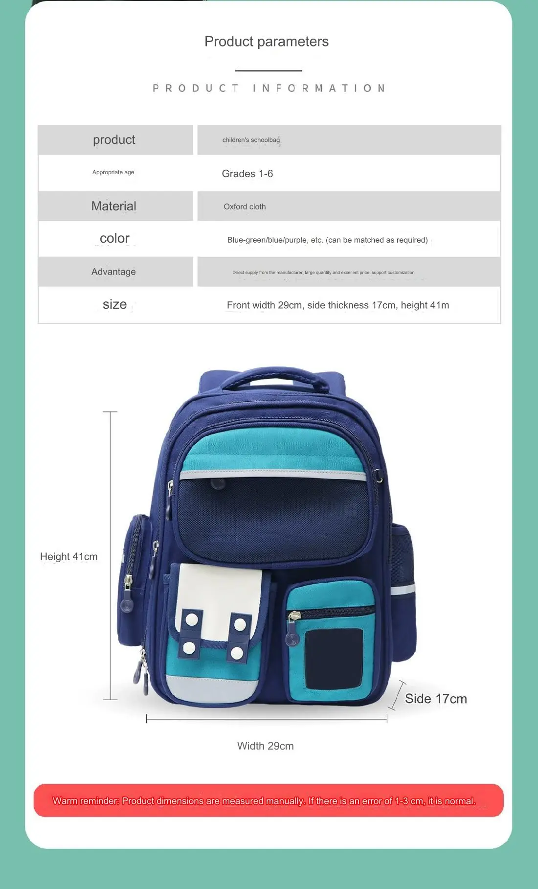 High Quality Durable Large Capacity School Backpack for Students 4079 - Image 4