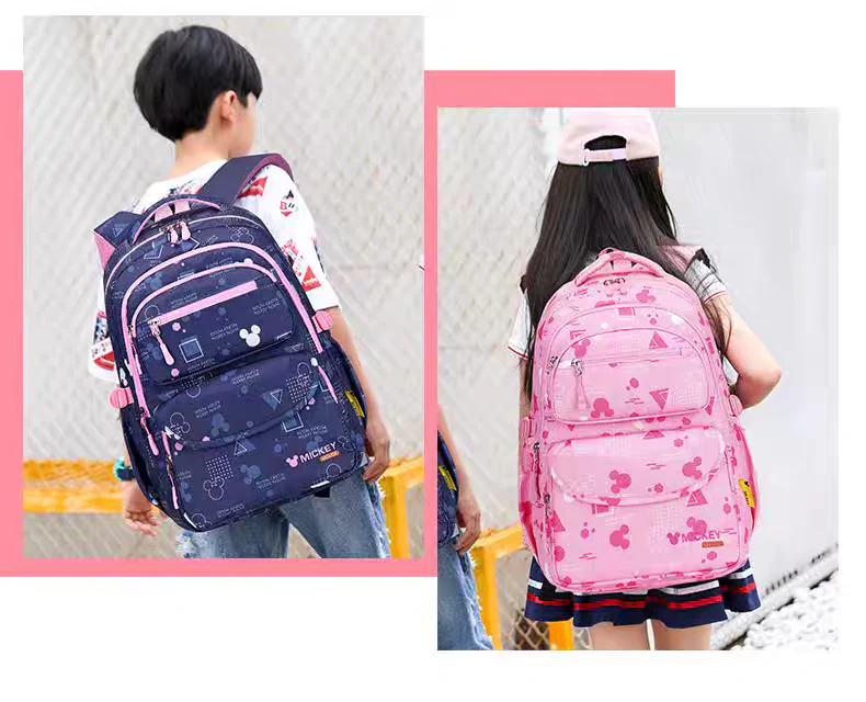 Kids' Blue Cartoon Backpack for Girls - Spacious School & Daypack HD11796 ( Best For Playgroup to 3rd Class) - Image 5