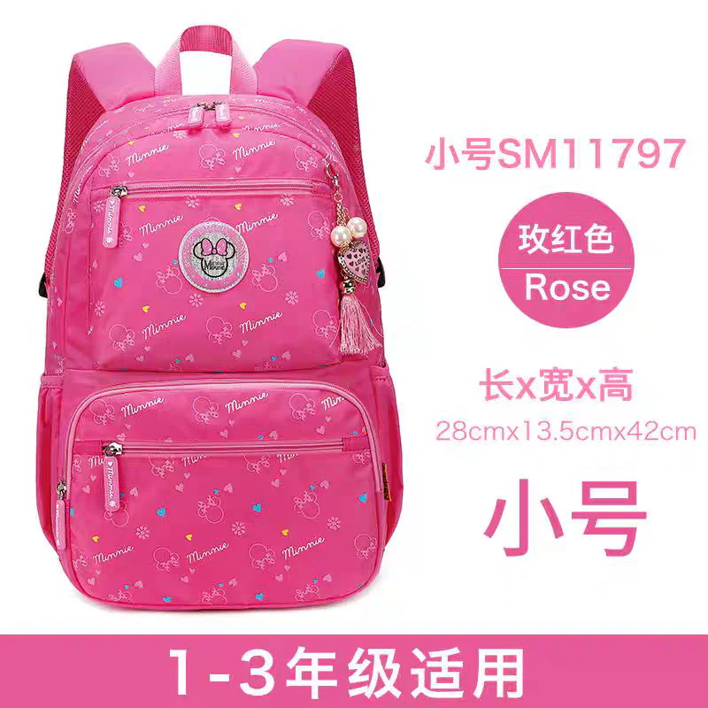 Kids' Blue Cartoon Backpack for Girls - Spacious School & Daypack HD11796 ( Best For Playgroup to 3rd Class) - Image 7