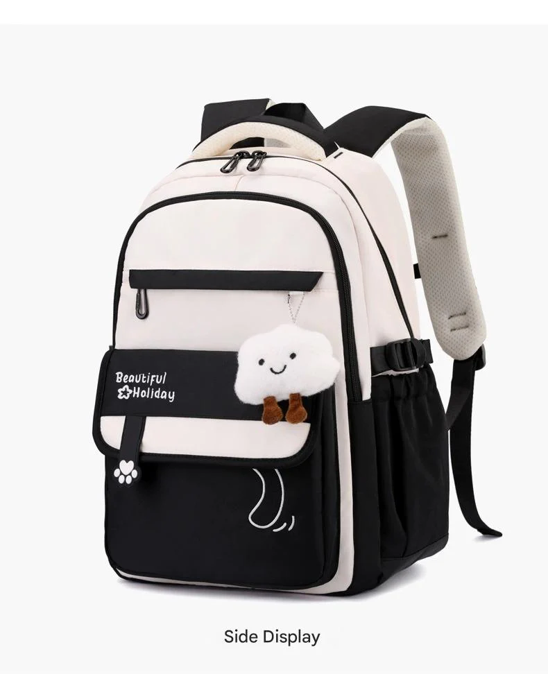 Kids' School Backpack without KeyChain - Cute  Plaid Design for Girls ZK402 ( Best For Playgroup to 4th Class) - Image 13