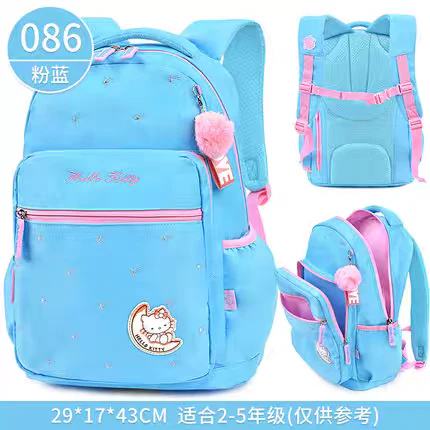 Kids' Hello Kitty Backpack Set - School & Travel Bag for Girls HDKT0086B ( Best For Playgroup to 3rd Class) - Image 2