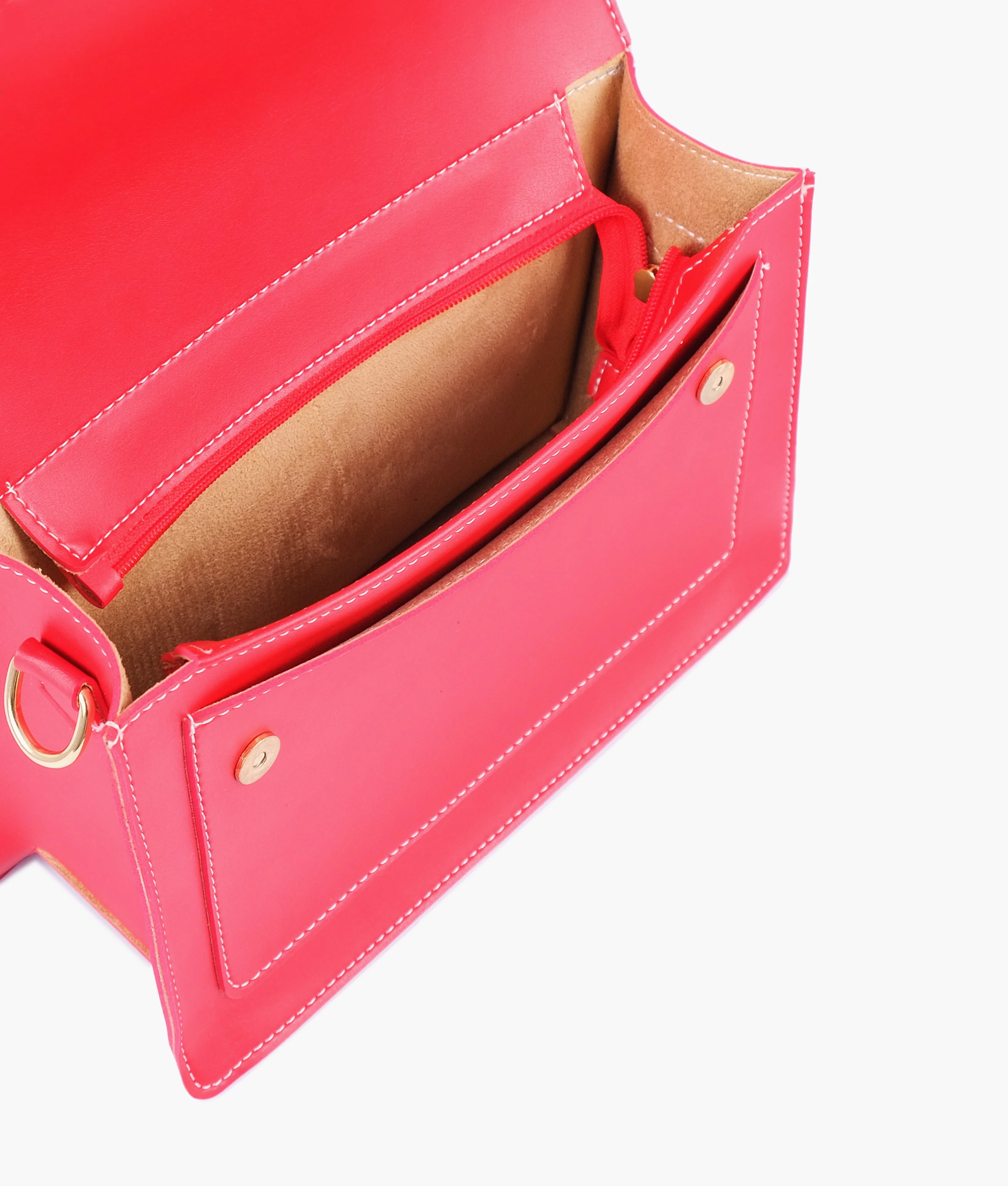 Red Ladies Crossbody Bag 601 - Image 4