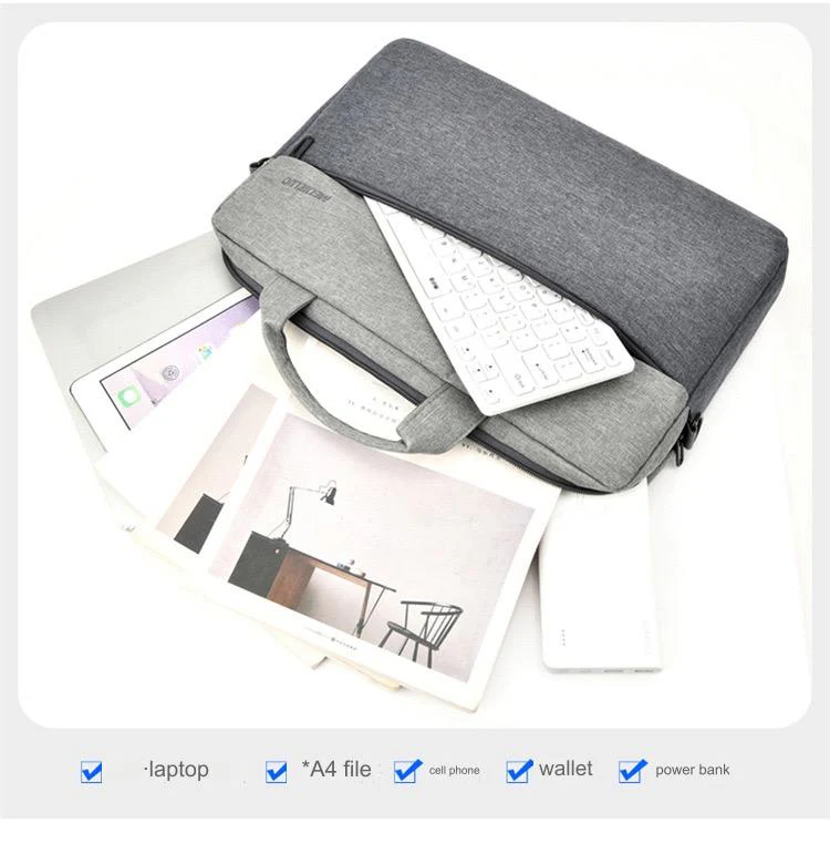 Laptop Bag 16 Inch Waterproof Polyester Briefcase T52 - Image 9