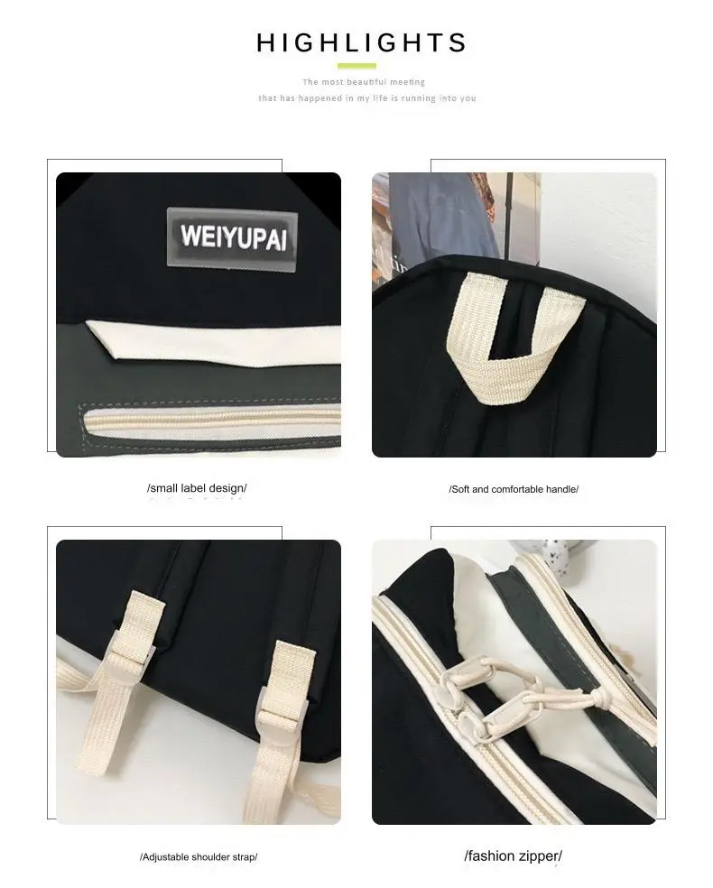 Imported Quality Ladies BackPack with tadybear 3309 - Image 7