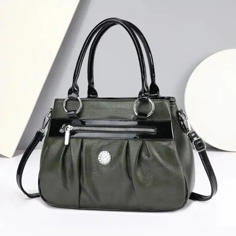Handbag 3 Layers Leather Bags Women Vintage Shoulder Bags A13