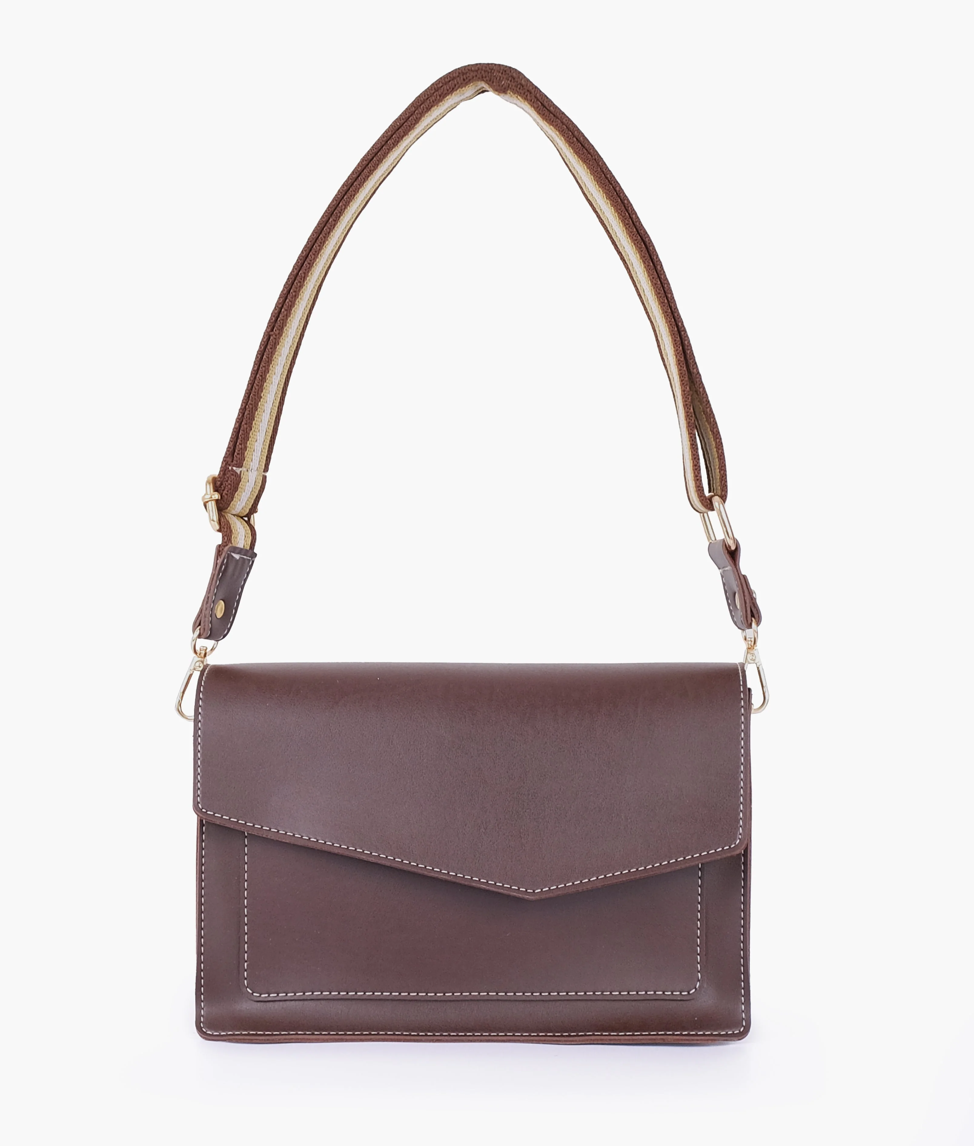 Dark BrownLadies Crossbody Bag 601 - Image 3