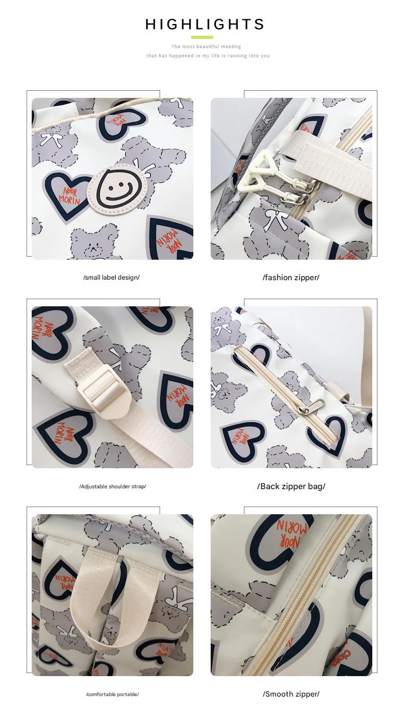 Lovely Bear Girls Backpack 08 - Image 7