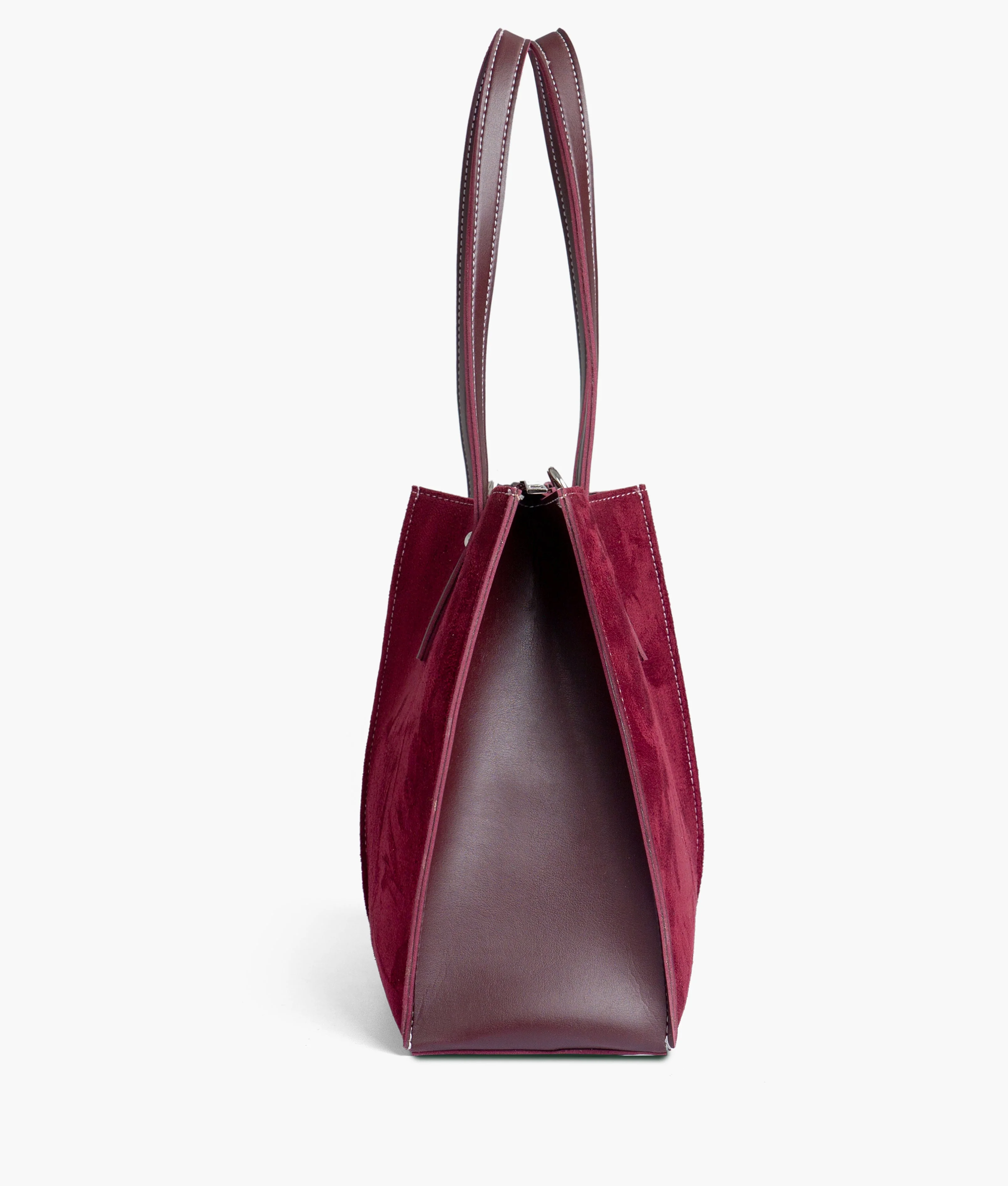 Maroon Velvet Tote Bag 561 - Image 5