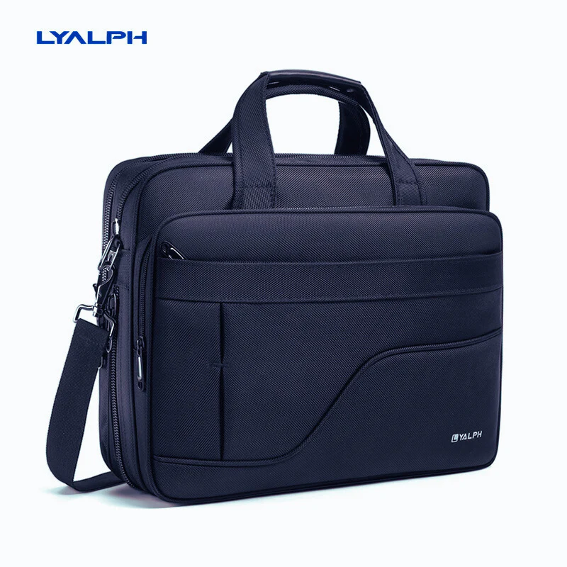 Men's briefcase oxford cloth waterproof laptop bag large capacity multi-layer business crossbody bag