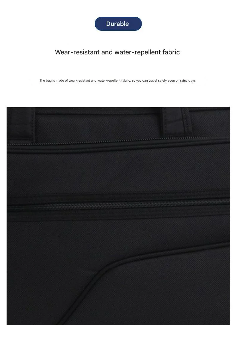 Men's briefcase oxford cloth waterproof laptop bag large capacity multi-layer business crossbody bag - Image 7