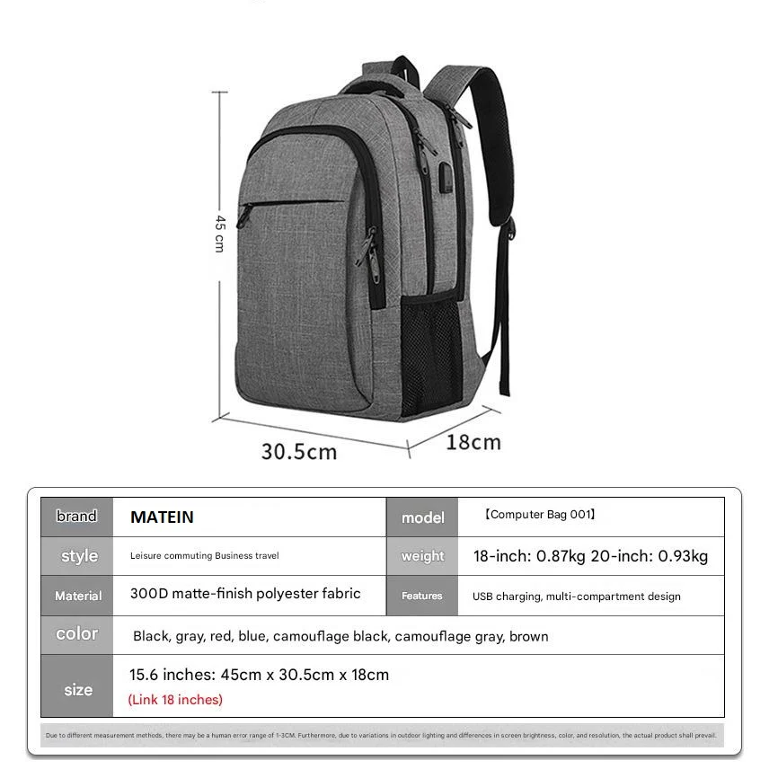 Men's High-End Large-Capacity Business Backpack Travel Laptop Backpack ZK415 - Image 2
