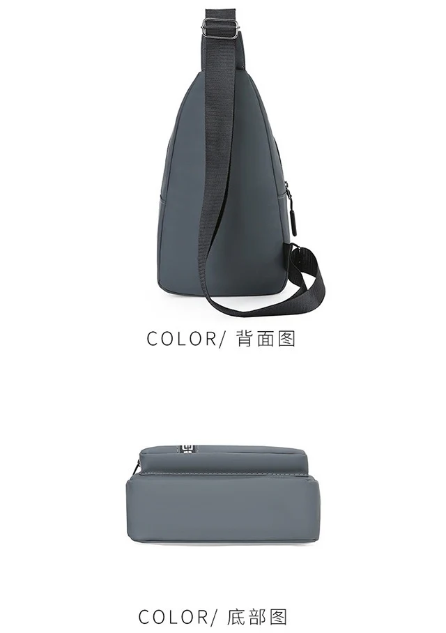 Grey Messenger Bags Sports Bag Gym Bag  4172 - Image 5