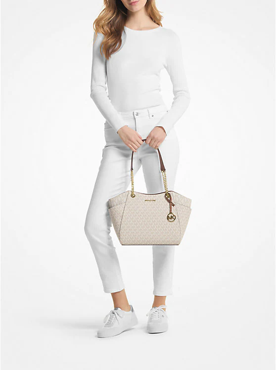 Michael Kors Jet Signature Logo Shoulder Bag for Women 19015 - Image 3