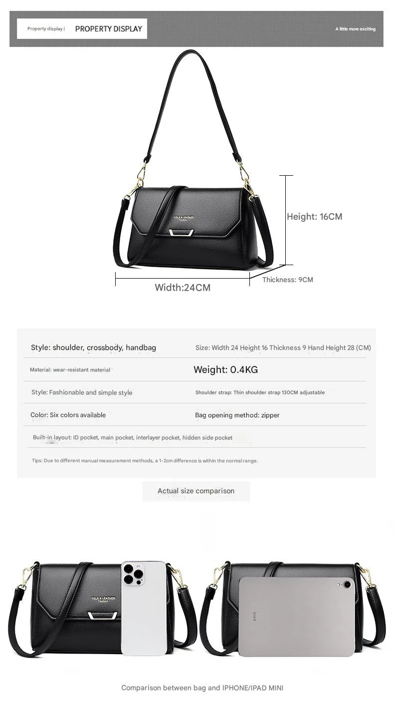 Premium Leather Crossbody Bag – (Watch Video Before Order) | 9899 - Image 15