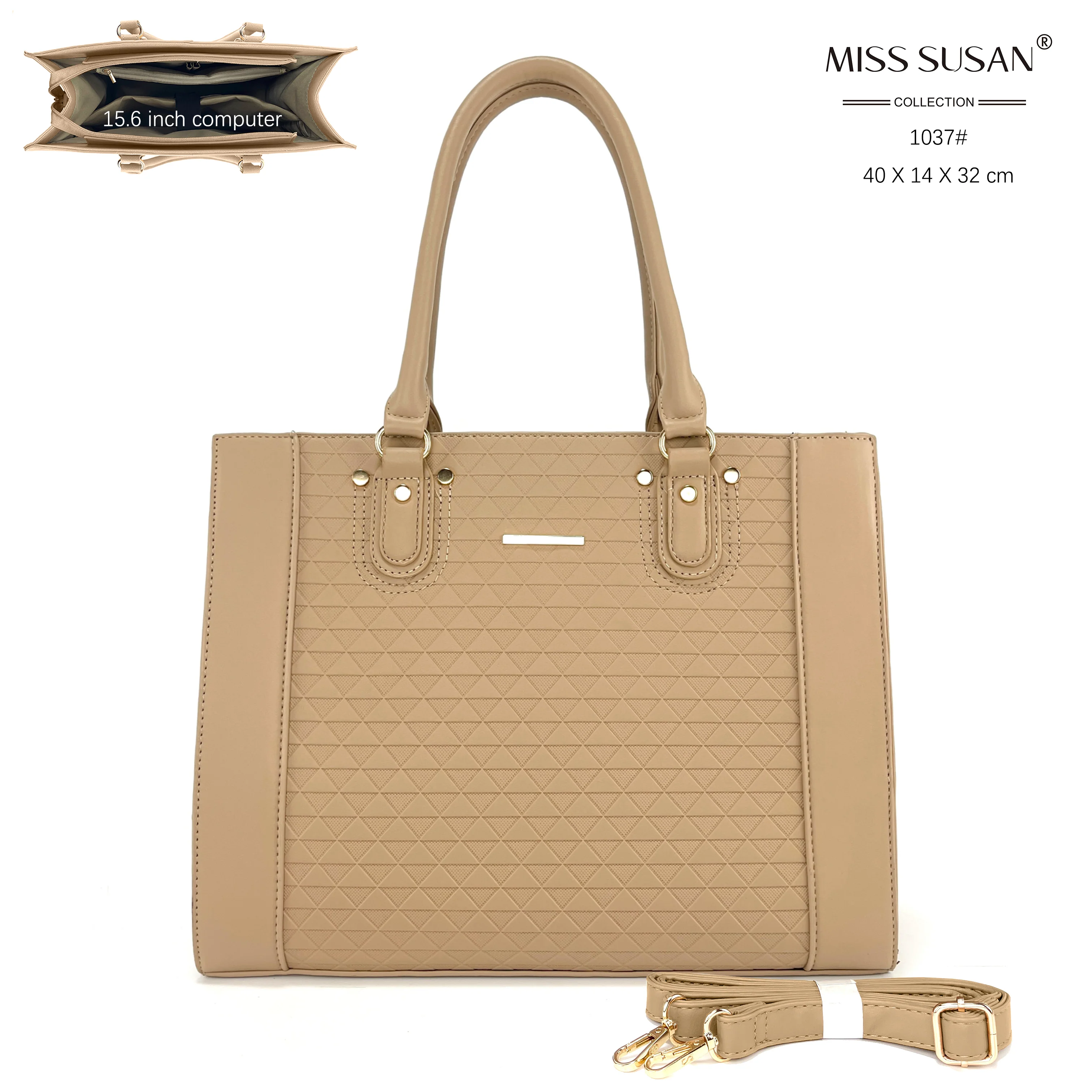Miss Susan 15.6 Inch Laptop Tote Bag for Women – Stylish Handbag & Shoulder Bag 1037 - Image 2