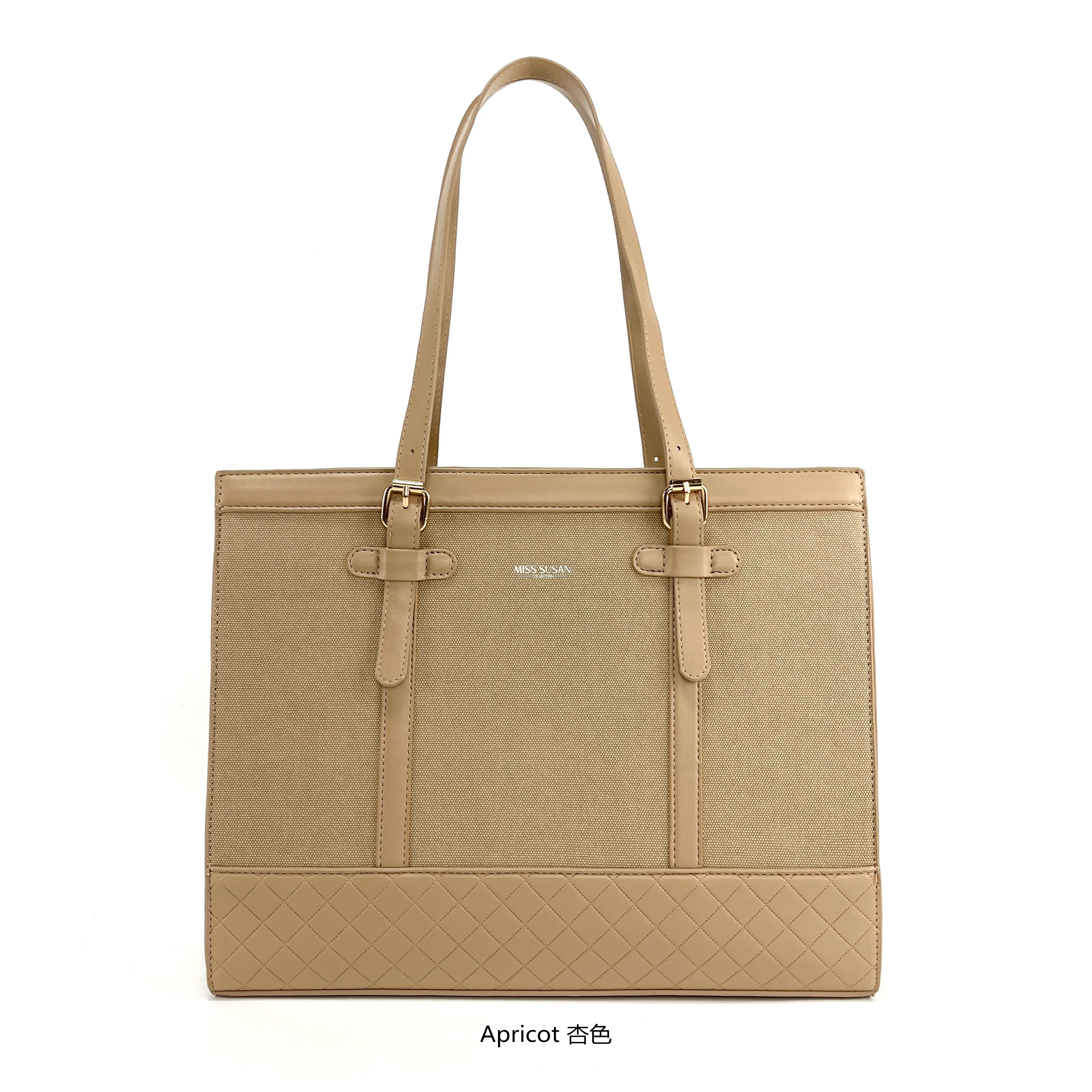 Miss Susan Tote Bag – Elegant Women Handbag & 15.6 Inch Laptop Tote 1029