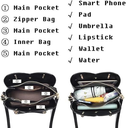 Multiple Pockets Handbag for Women 088 - Image 4
