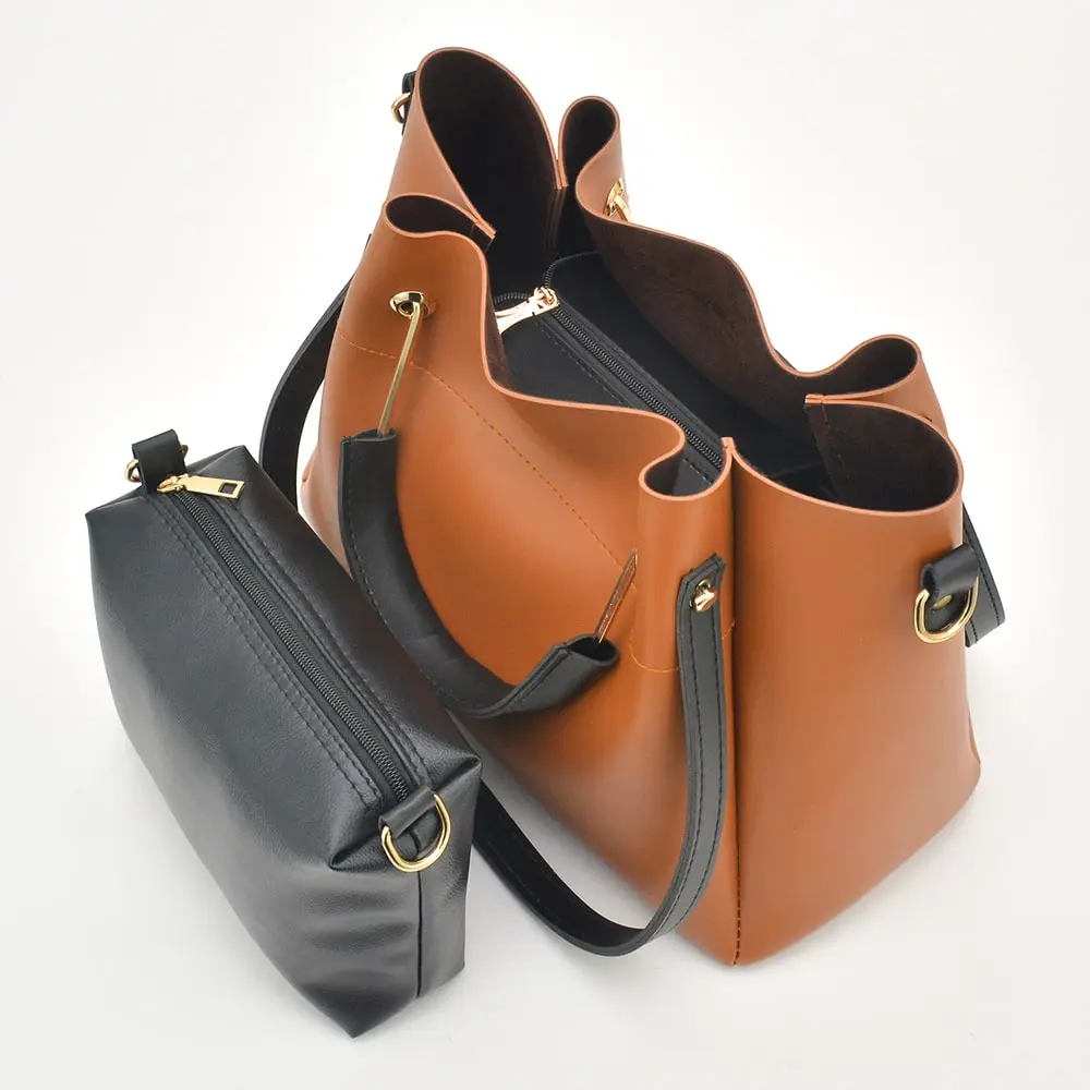 Mustard 2 in 1 Ladies Tote Bag 8850-2 - Image 3