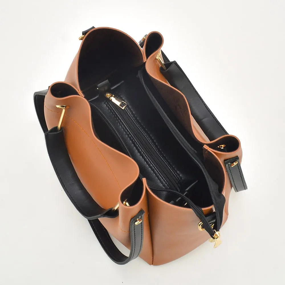 Mustard 2 in 1 Ladies Tote Bag 8850-2 - Image 4
