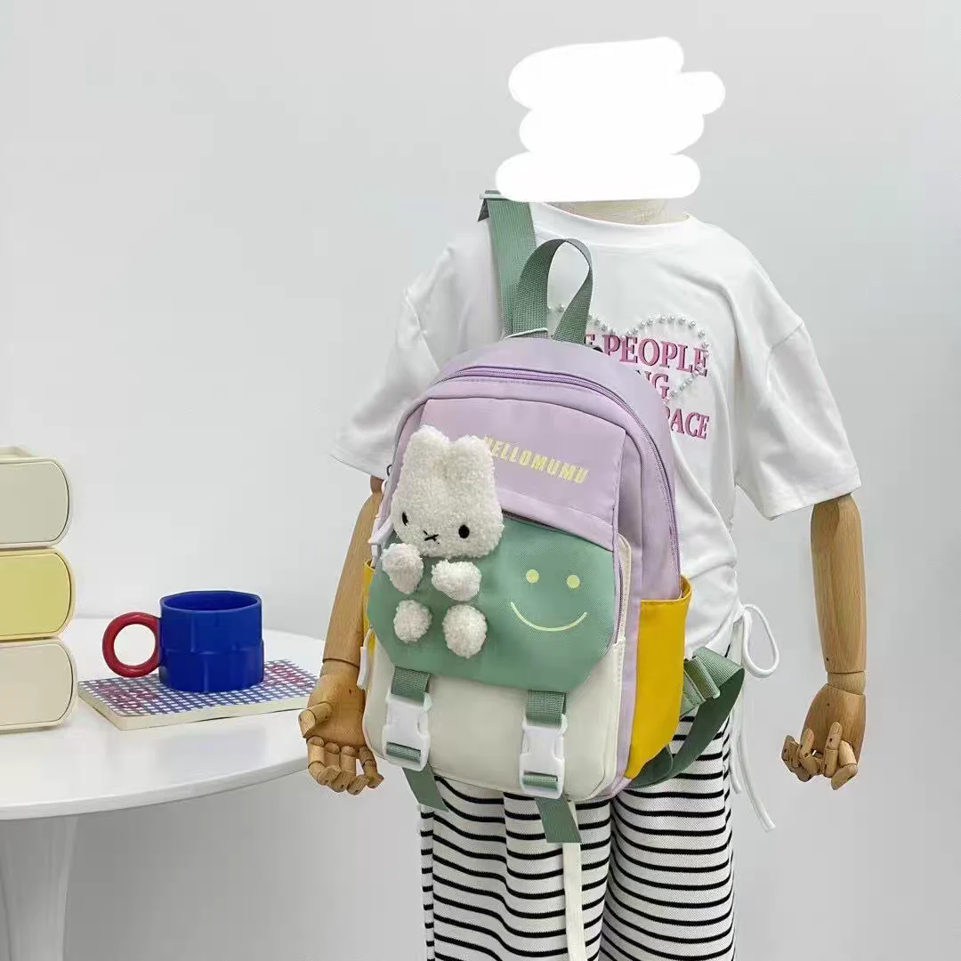 New Children's School Bag with Cute Plush Animal Design, High-Quality Nylon Fabric, Suitable for Boys and Girls ZK414 - Image 8