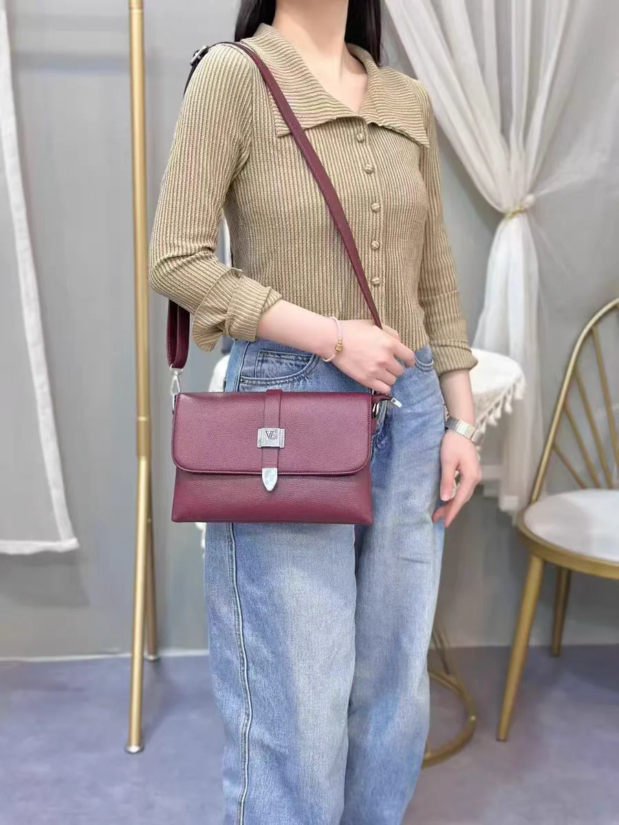 New fashionable and versatile handbag one-shoulder crossbody bag high-end small square bag women's 9213 - Image 10