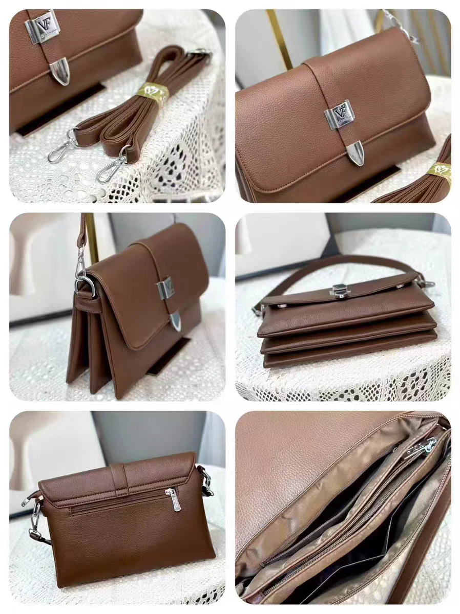 New fashionable and versatile handbag one-shoulder crossbody bag high-end small square bag women's 9213 - Image 3