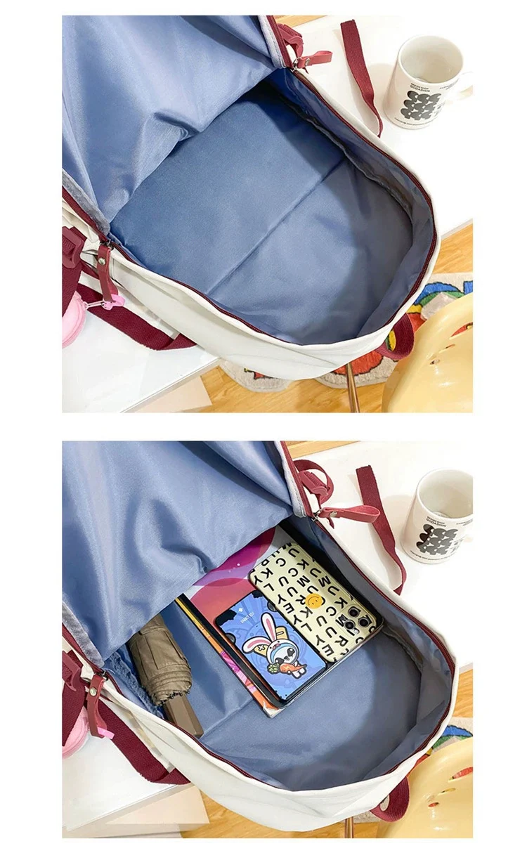 New Fashionable Backpack for Junior High School Students, College Students, Girls ZK411 - Image 14