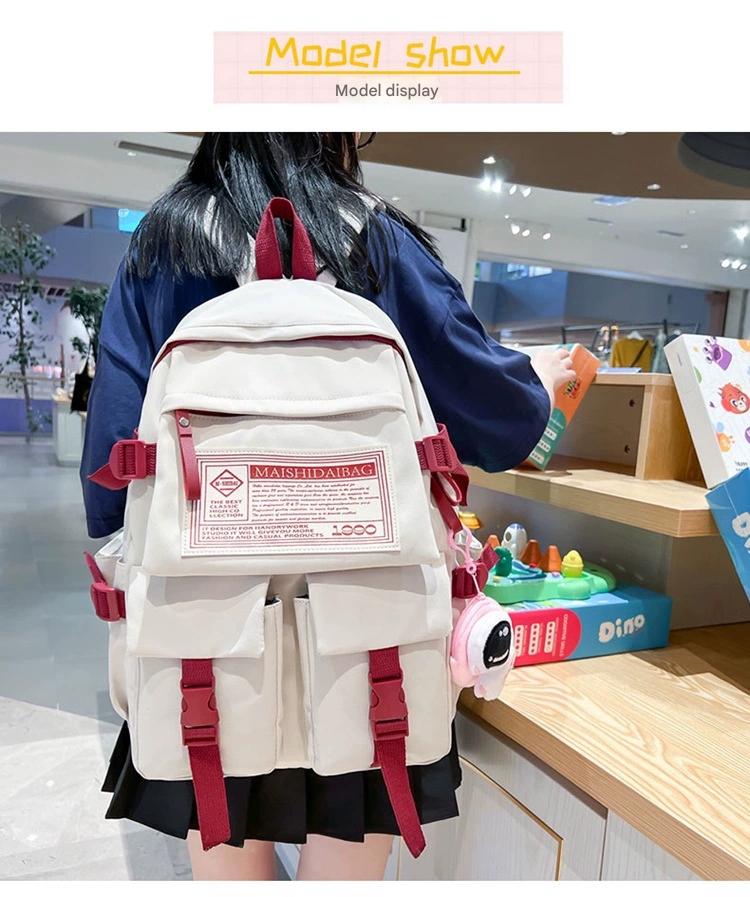 New Fashionable Backpack for Junior High School Students, College Students, Girls ZK411 - Image 15