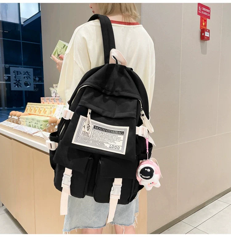 New Fashionable Backpack for Junior High School Students, College Students, Girls ZK411 - Image 18