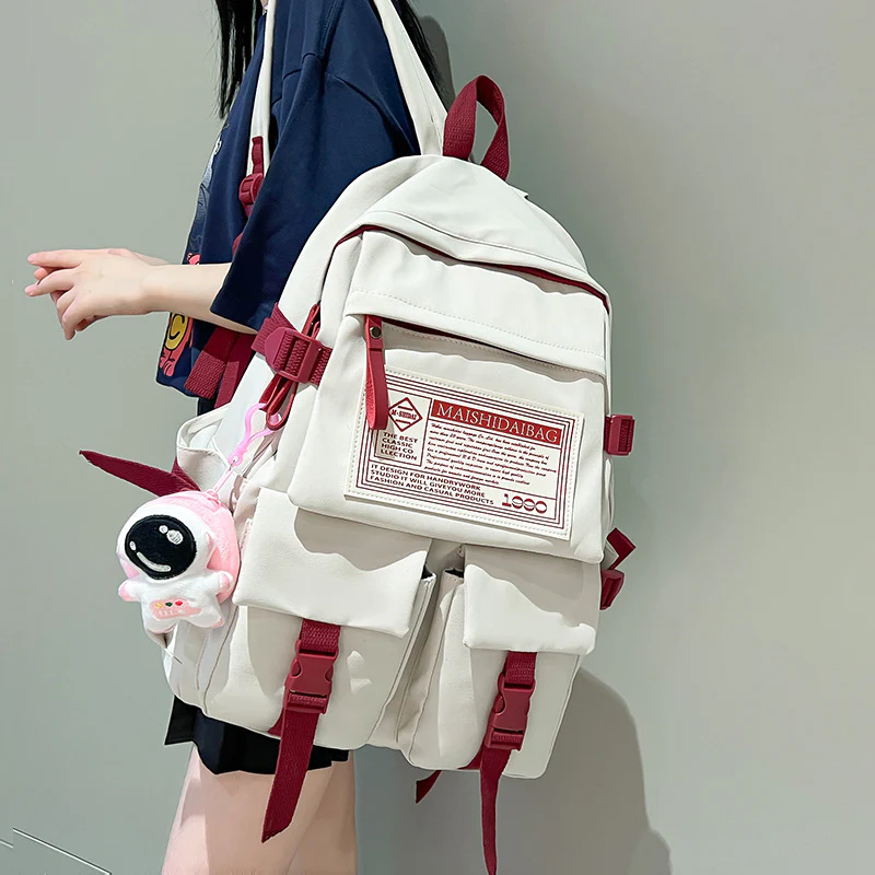 New Fashionable Backpack for Junior High School Students, College Students, Girls ZK411 - Image 2