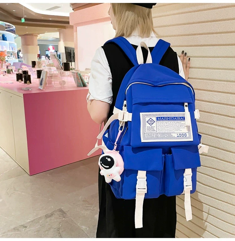 New Fashionable Backpack for Junior High School Students, College Students, Girls ZK411 - Image 22