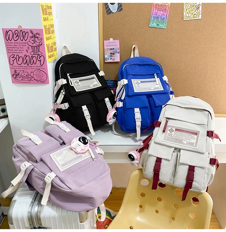 New Fashionable Backpack for Junior High School Students, College Students, Girls ZK411 - Image 23