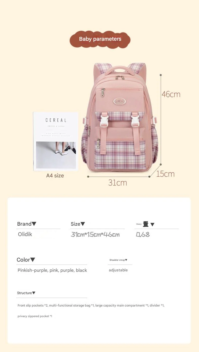 New School Bag Female Korean Style Forest Style Small Fresh Junior High School Student ZK413 - Image 2