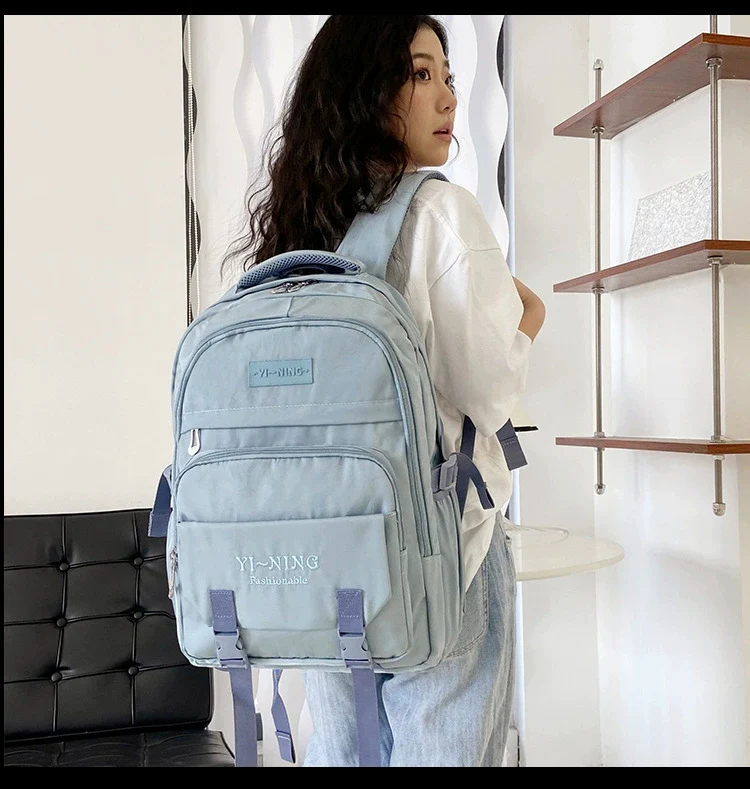 New Thickened Backpack Multi-Layer Zipper Buckle Backpack Cushioning Strap Wear-Resistant Good Quality Backpack for Women ZK412 - Image 10