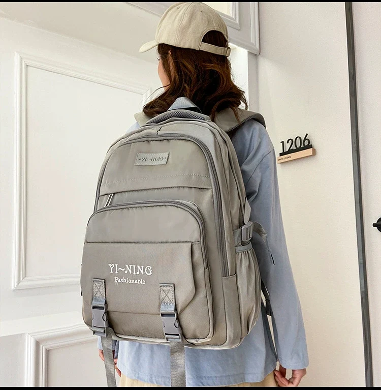 New Thickened Backpack Multi-Layer Zipper Buckle Backpack Cushioning Strap Wear-Resistant Good Quality Backpack for Women ZK412 - Image 12